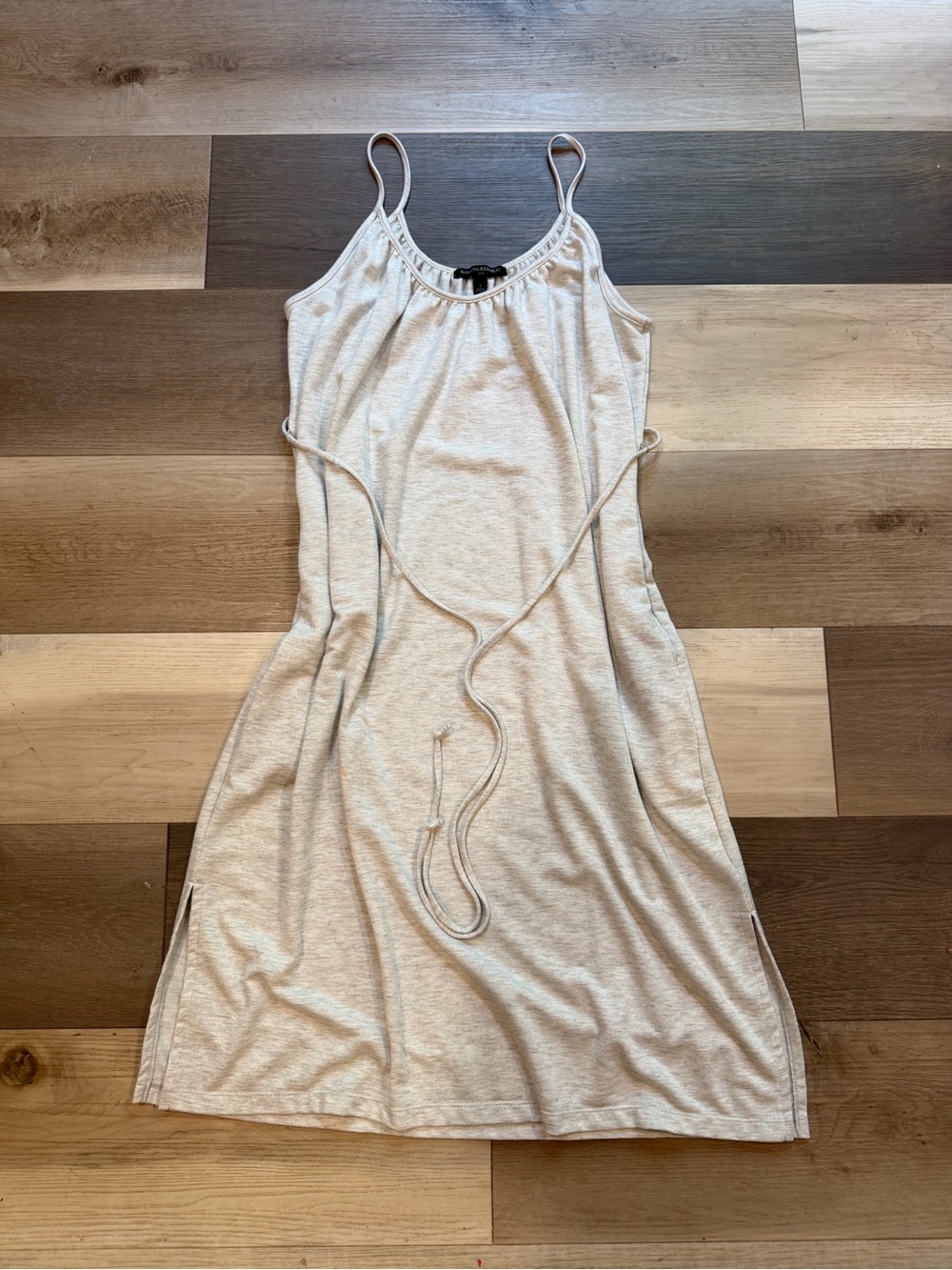 Banana Republic Cream Spaghetti Strap Midi Dress